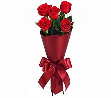Букет 5 Красных роз Эдлесс Лав в Мечниково