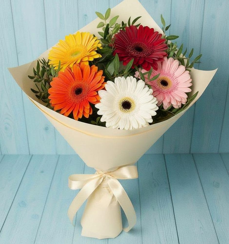 Букет цветов из: Герберы в Мечниково
