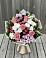 Букет цветов из: Альстромерии, Гвоздики, Розы и Хризантемы в Мечниково