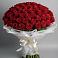 Букет 101 Красная роза Блэк Мэджик в Мечниково