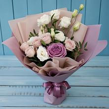 Букет цветов из:  Розы и Лизиантусы #REPLACE_PRED# Мечниково
