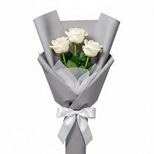 Букет 3 белые розы #REPLACE_PRED# Мечниково