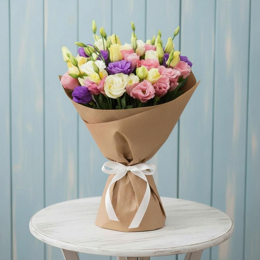 Букет цветов из: Лизиантусы в Мечниково