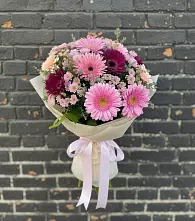 Букет цветов из:  Герберы и Хризантемы в Мечниково