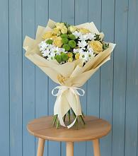 Букет цветов из:  Хризантемы и Розы #REPLACE_PRED# Мечниково