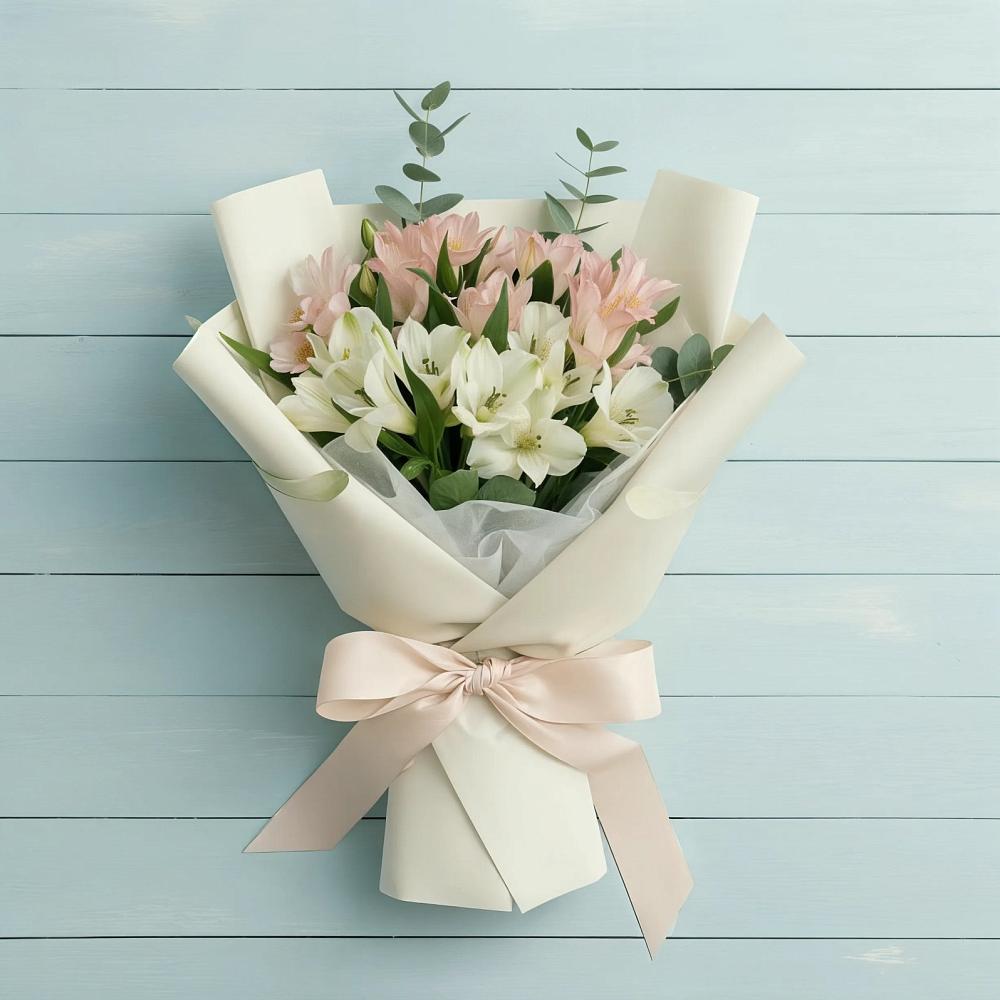 Букет цветов из: Альстромерии в Мечниково