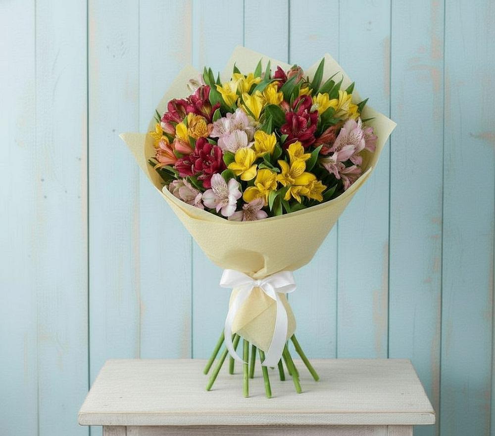 Букет цветов из: Альстромерии в Мечниково