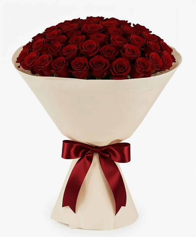 Букет 101 Бордовая роза Блэк Бакарра в Мечниково