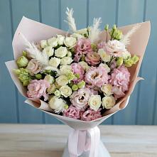 Букет цветов из:  Альстромерии и Розы в Мечниково