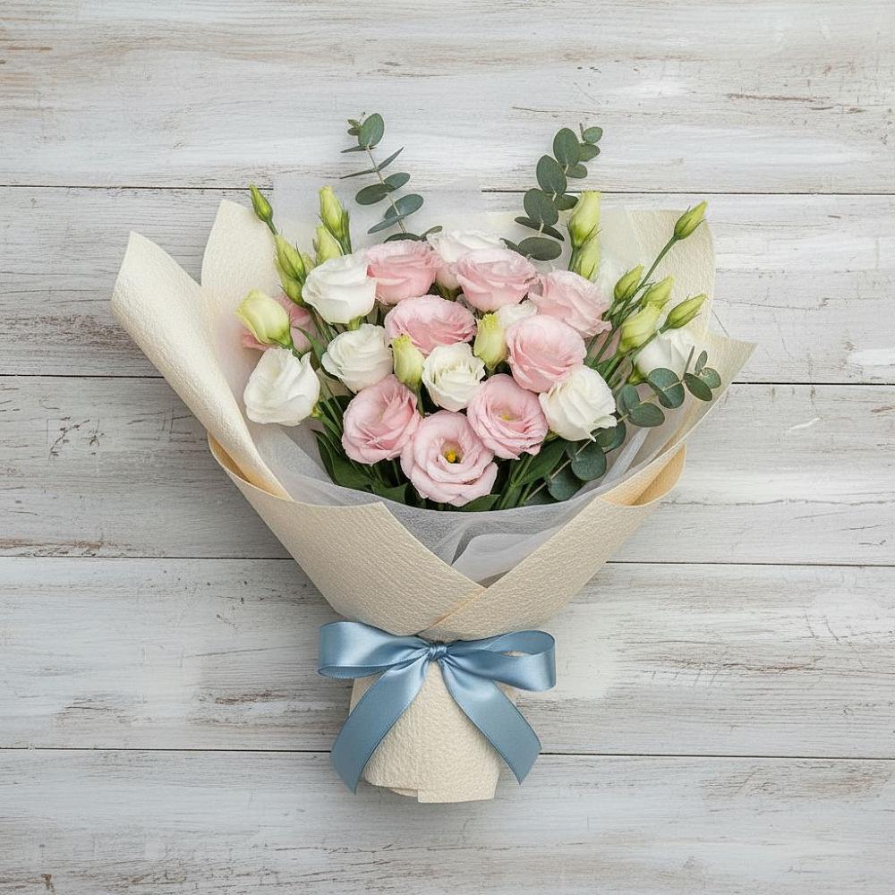 Букет цветов из: Лизиантусы в Мечниково